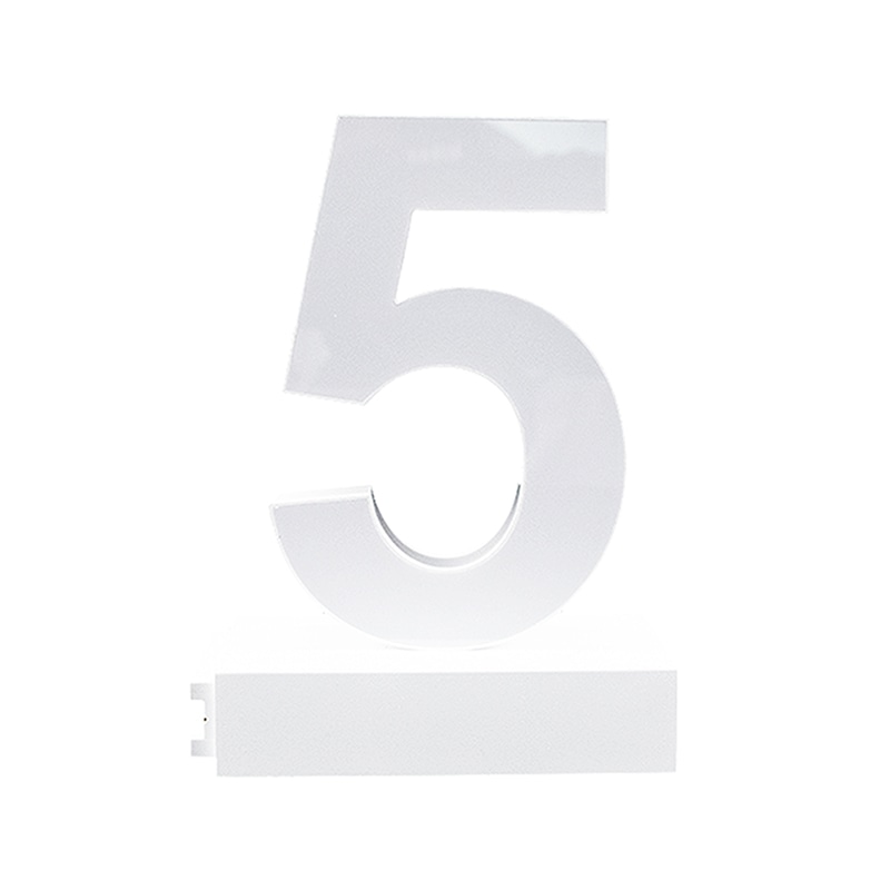 アクリサンデー LEDチャンネル文字 abcMIX マグネット式 H95mm 数字 5 1個（ご注文単位1個）【直送品】