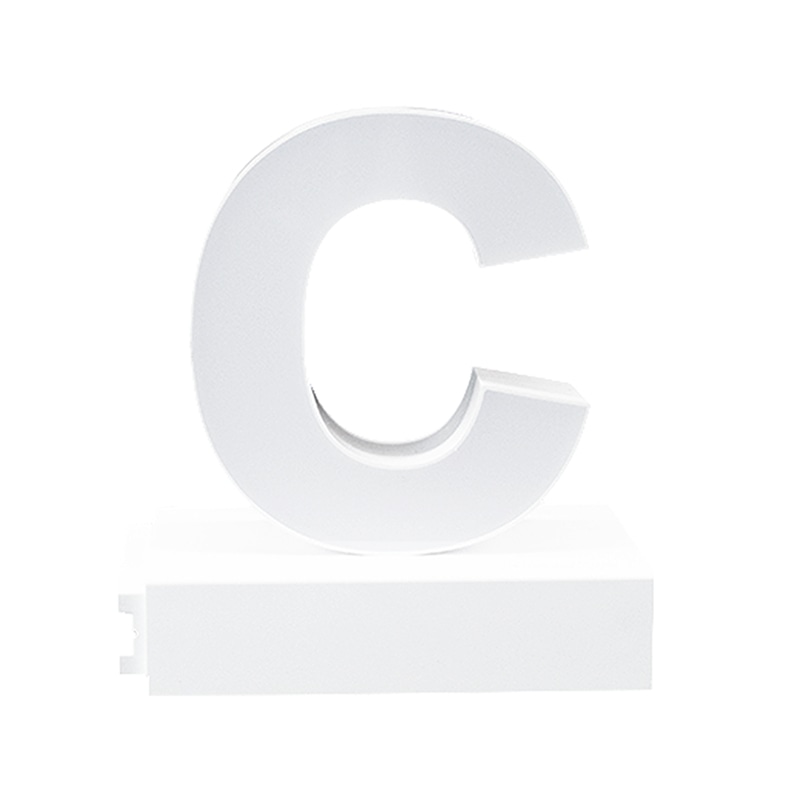 アクリサンデー LEDチャンネル文字 abcMIX マグネット式 H95mm 小文字 c 1個(ご注文単位1個)【直送品】