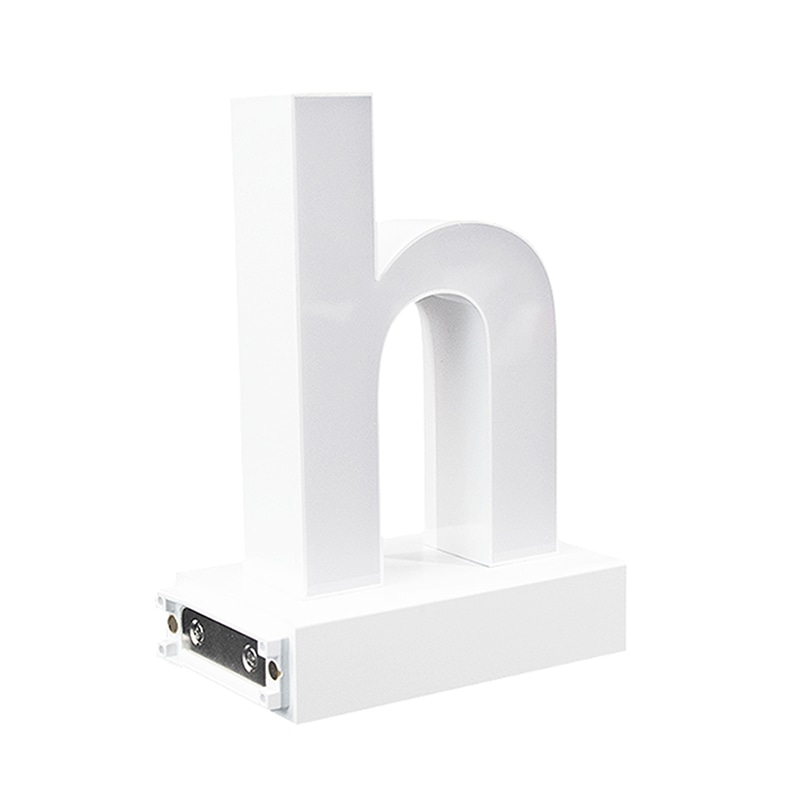アクリサンデー LEDチャンネル文字 abcMIX マグネット式 H95mm 小文字 h 1個（ご注文単位1個）【直送品】