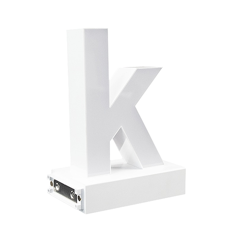 アクリサンデー LEDチャンネル文字 abcMIX マグネット式 H95mm 小文字 k 1個(ご注文単位1個)【直送品】