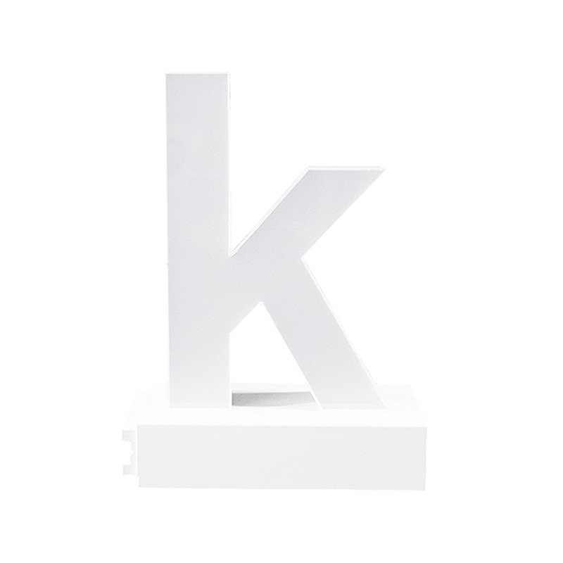 アクリサンデー LEDチャンネル文字 abcMIX マグネット式 H95mm 小文字 k 1個(ご注文単位1個)【直送品】