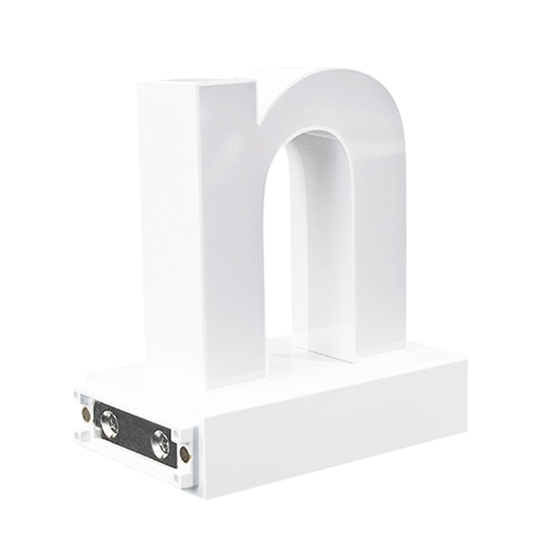 アクリサンデー LEDチャンネル文字 abcMIX マグネット式 H95mm 小文字 n 1個（ご注文単位1個）【直送品】