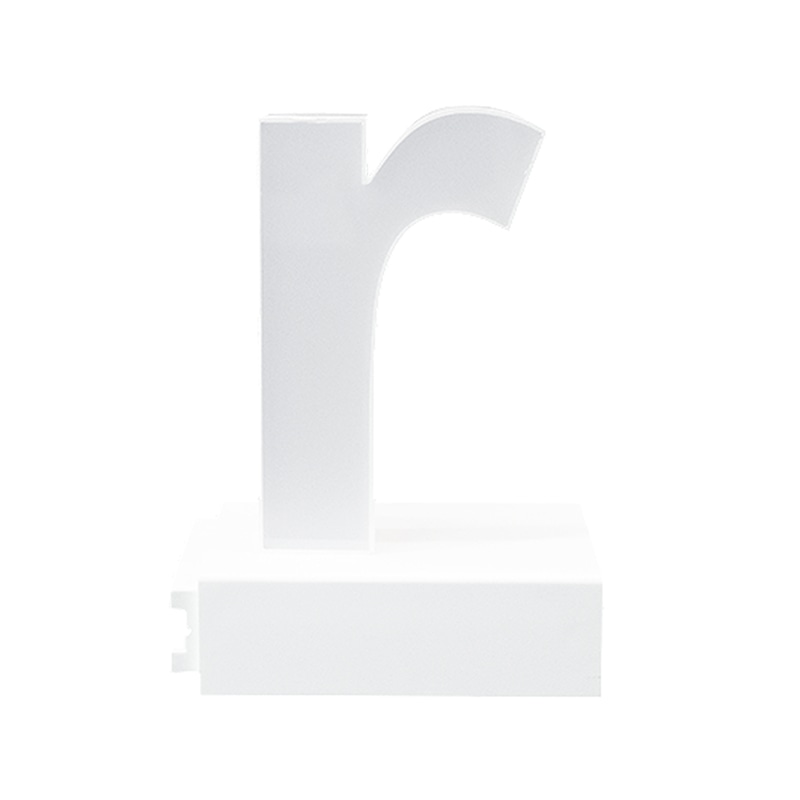 アクリサンデー LEDチャンネル文字 abcMIX マグネット式 H95mm 小文字 r 1個(ご注文単位1個)【直送品】