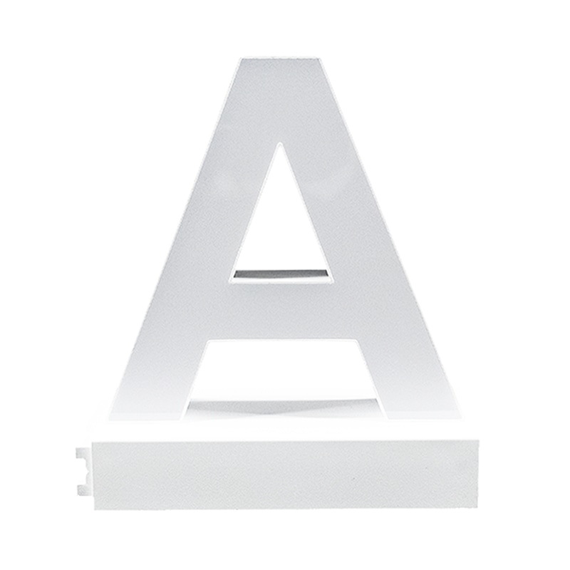 アクリサンデー LEDチャンネル文字 abcMIX マグネット式 H120mm 大文字 A 1個(ご注文単位1個)【直送品】