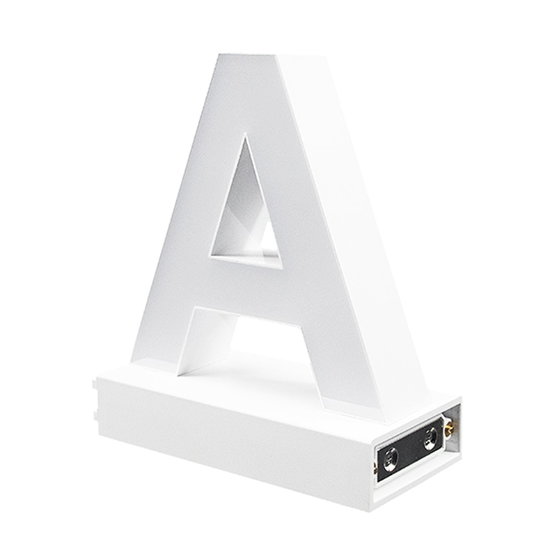 アクリサンデー LEDチャンネル文字 abcMIX マグネット式 H120mm 大文字 A 1個(ご注文単位1個)【直送品】