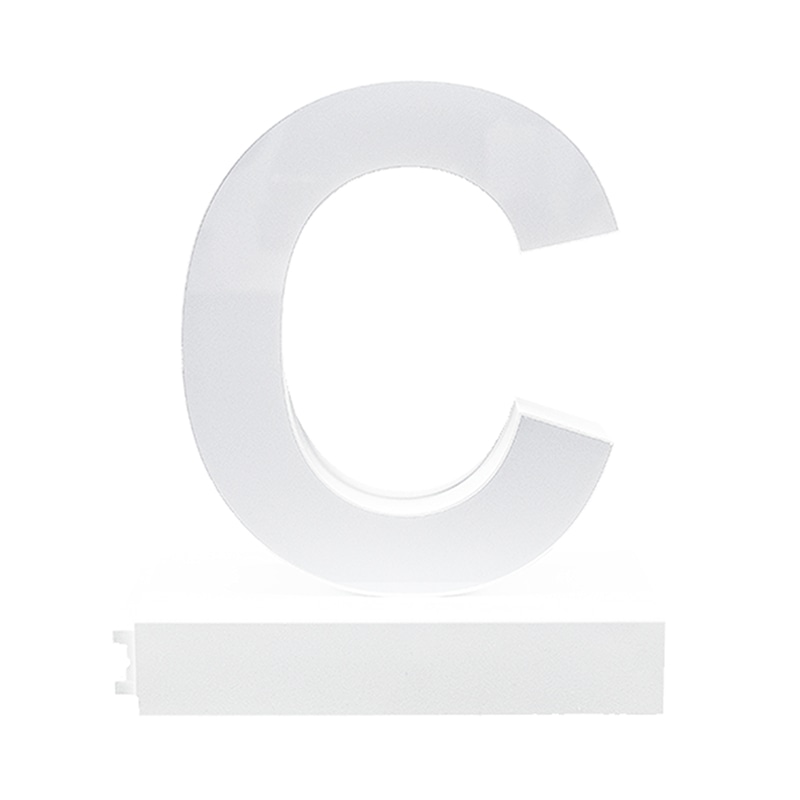 アクリサンデー LEDチャンネル文字 abcMIX マグネット式 H120mm 大文字 C 1個(ご注文単位1個)【直送品】