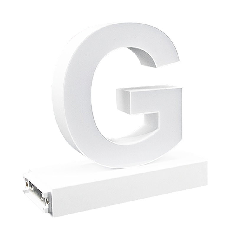 アクリサンデー LEDチャンネル文字 abcMIX マグネット式 H120mm 大文字 G 1個(ご注文単位1個)【直送品】