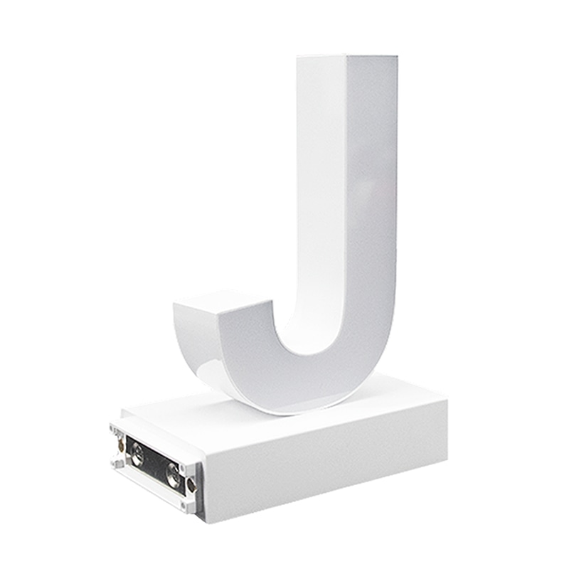 アクリサンデー LEDチャンネル文字 abcMIX マグネット式 H120mm 大文字 J 1個(ご注文単位1個)【直送品】