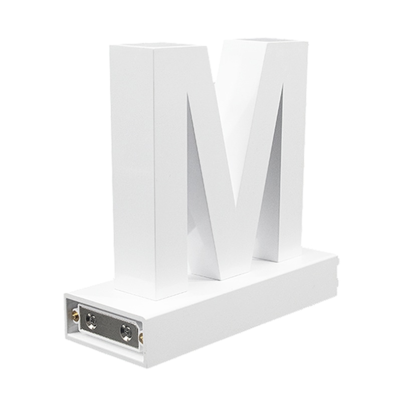 アクリサンデー LEDチャンネル文字 abcMIX マグネット式 H120mm 大文字 M 1個(ご注文単位1個)【直送品】