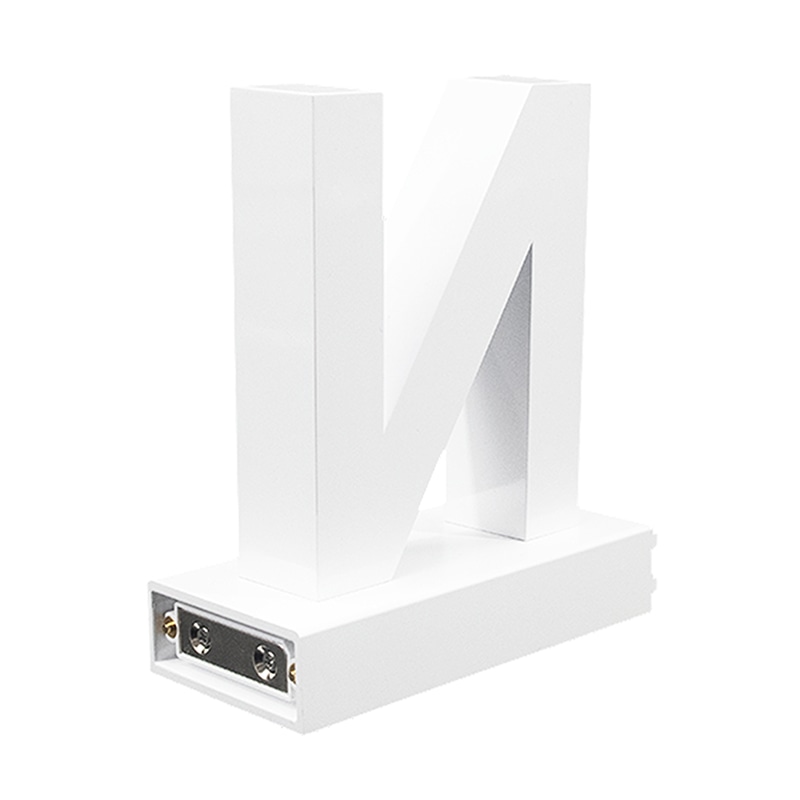 アクリサンデー LEDチャンネル文字 abcMIX マグネット式 H120mm 大文字 N 1個(ご注文単位1個)【直送品】