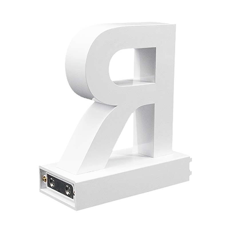 アクリサンデー LEDチャンネル文字 abcMIX マグネット式 H120mm 大文字 R 1個(ご注文単位1個)【直送品】