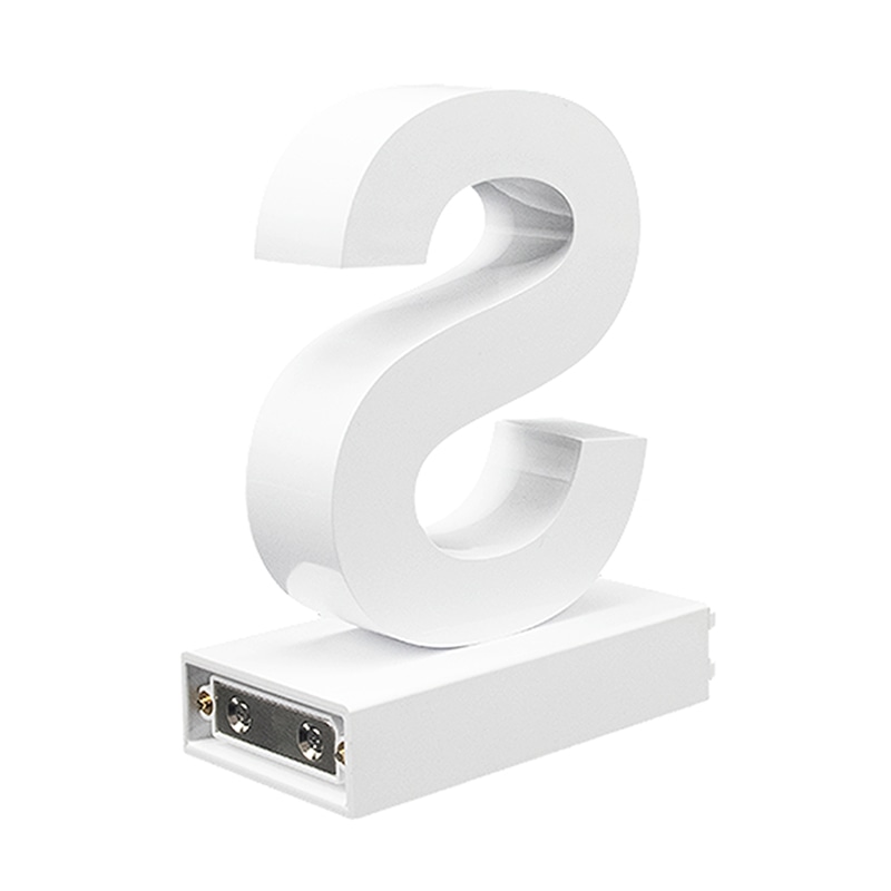 アクリサンデー LEDチャンネル文字 abcMIX マグネット式 H120mm 大文字 S 1個(ご注文単位1個)【直送品】