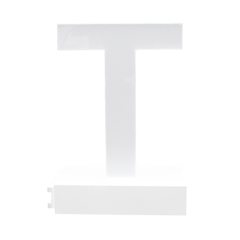 アクリサンデー LEDチャンネル文字 abcMIX マグネット式 H120mm 大文字 T 1個(ご注文単位1個)【直送品】