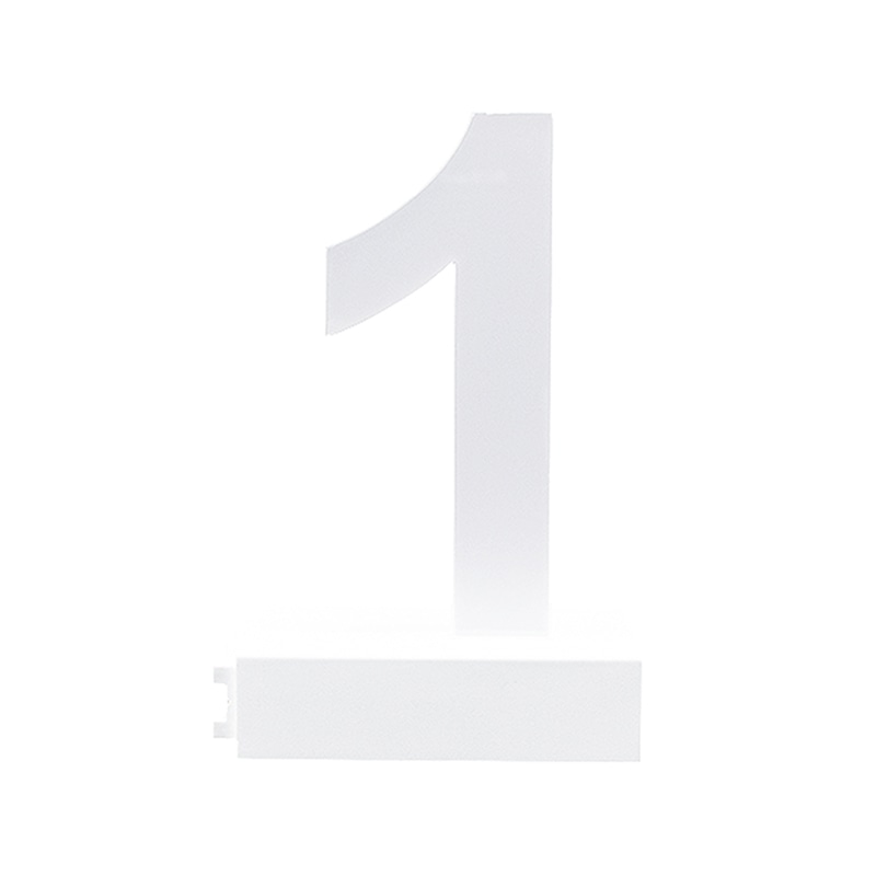 アクリサンデー LEDチャンネル文字 abcMIX マグネット式 H120mm 数字 1 1個(ご注文単位1個)【直送品】