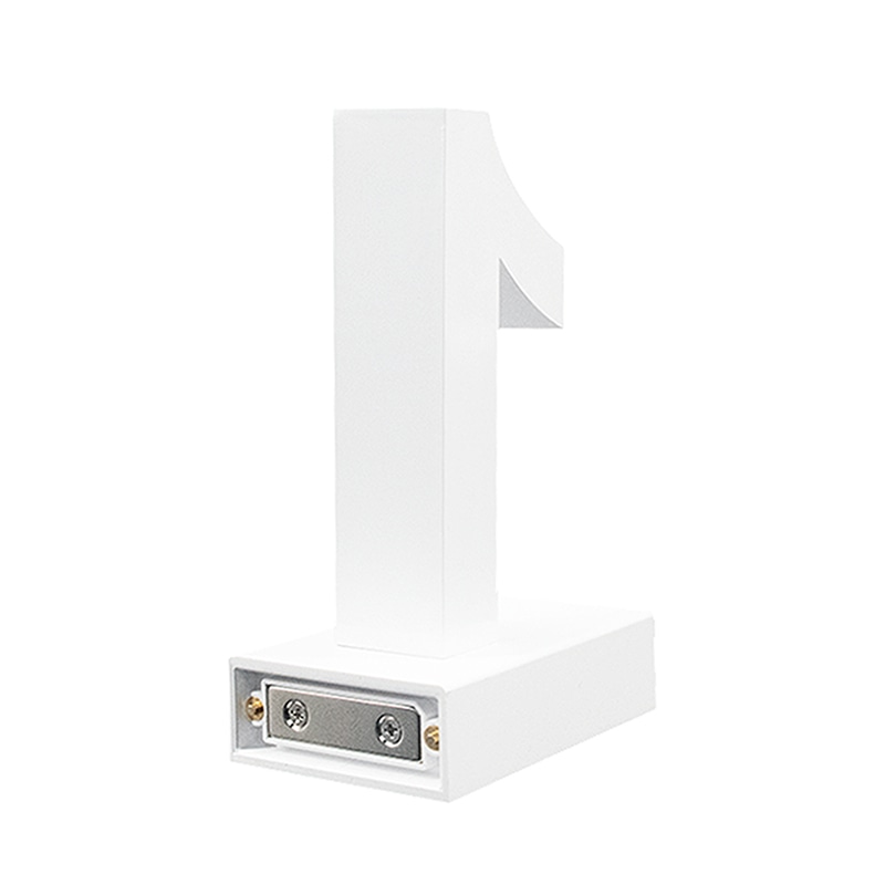 アクリサンデー LEDチャンネル文字 abcMIX マグネット式 H120mm 数字 1 1個(ご注文単位1個)【直送品】