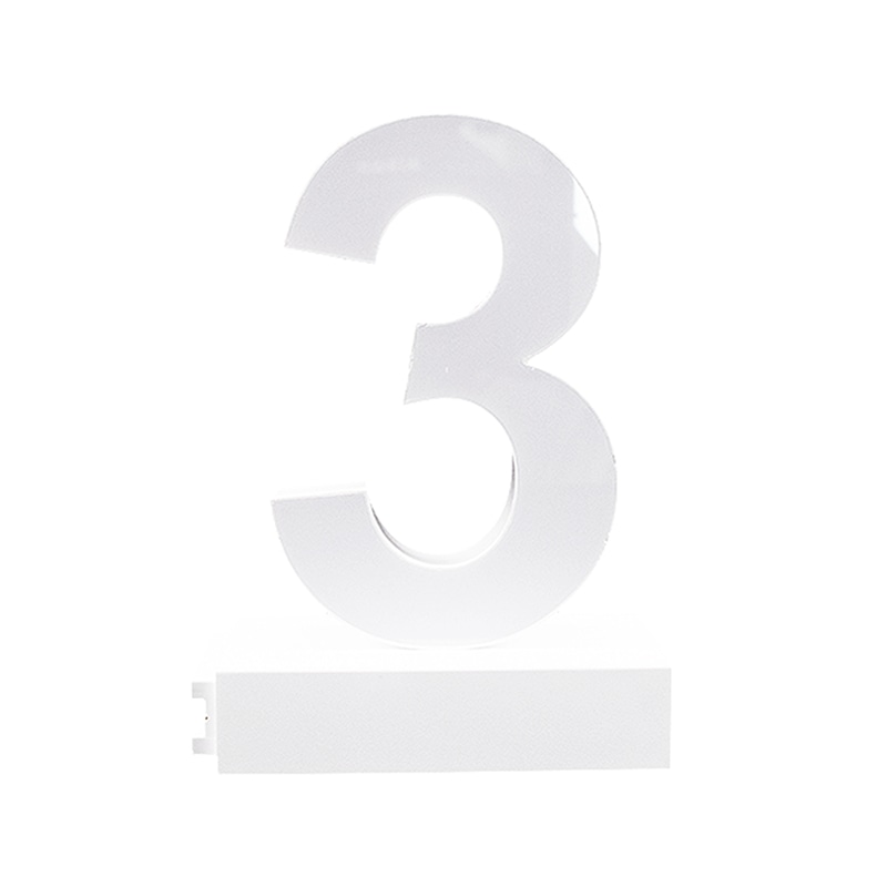 アクリサンデー LEDチャンネル文字 abcMIX マグネット式 H120mm 数字 3 1個(ご注文単位1個)【直送品】