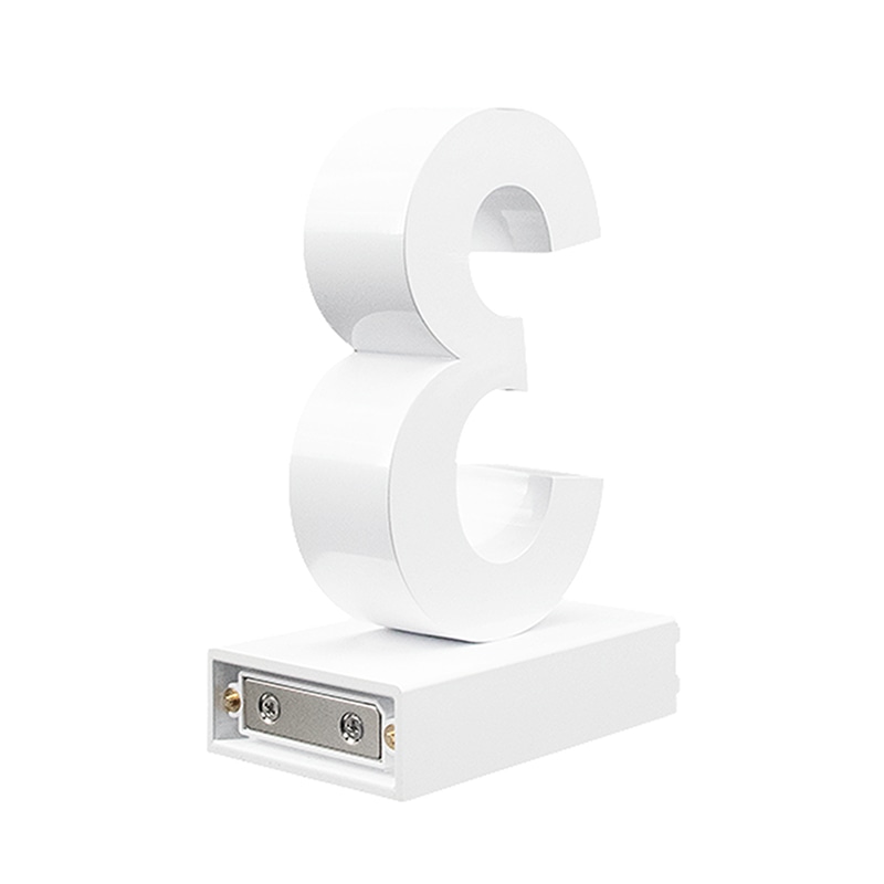 アクリサンデー LEDチャンネル文字 abcMIX マグネット式 H120mm 数字 3 1個(ご注文単位1個)【直送品】