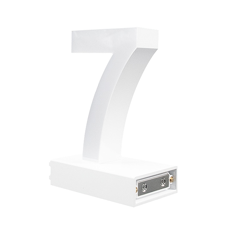アクリサンデー LEDチャンネル文字 abcMIX マグネット式 H120mm 数字 7 1個(ご注文単位1個)【直送品】
