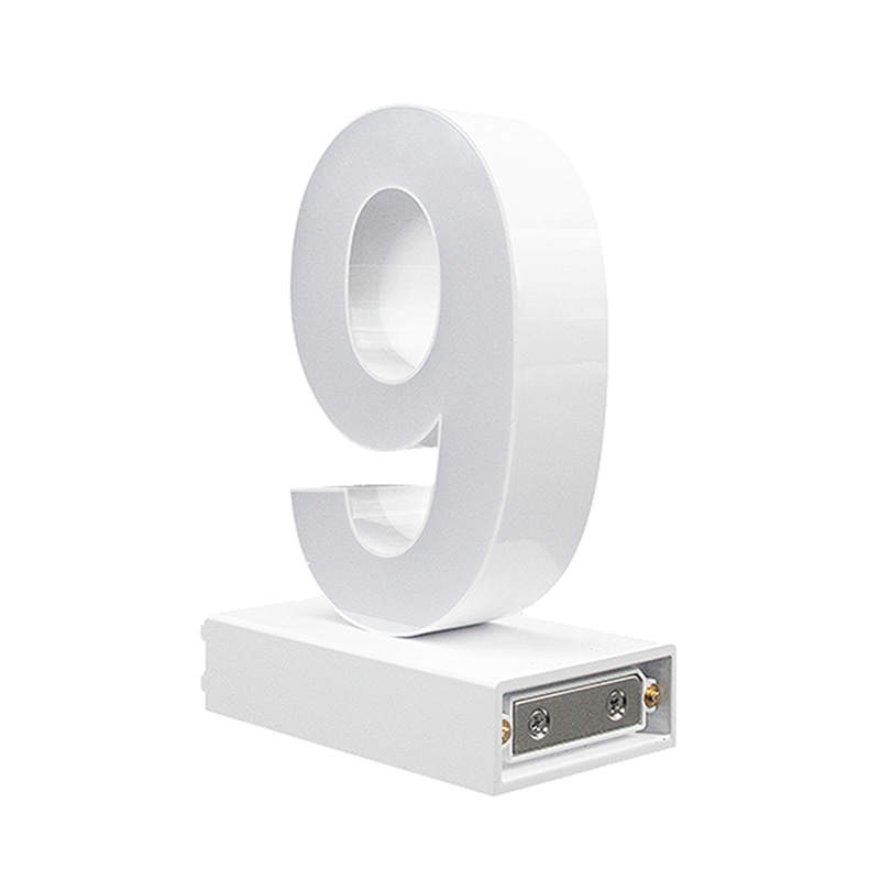 アクリサンデー LEDチャンネル文字 abcMIX マグネット式 H120mm 数字 9 1個(ご注文単位1個)【直送品】