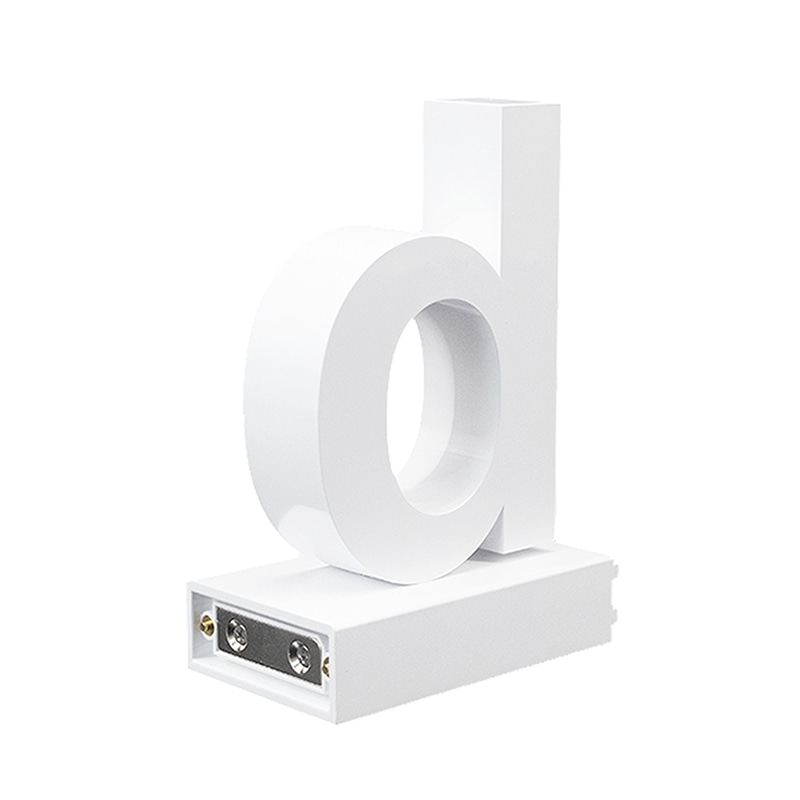 アクリサンデー LEDチャンネル文字 abcMIX マグネット式 H120mm 小文字 b 1個(ご注文単位1個)【直送品】