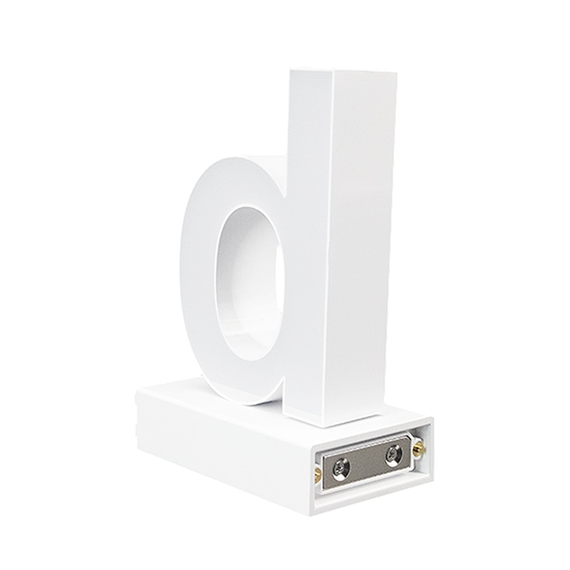 アクリサンデー LEDチャンネル文字 abcMIX マグネット式 H120mm 小文字 d 1個(ご注文単位1個)【直送品】