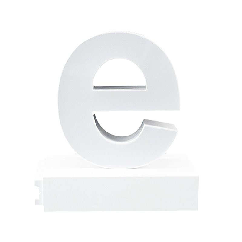 アクリサンデー LEDチャンネル文字 abcMIX マグネット式 H120mm 小文字 e 1個(ご注文単位1個)【直送品】