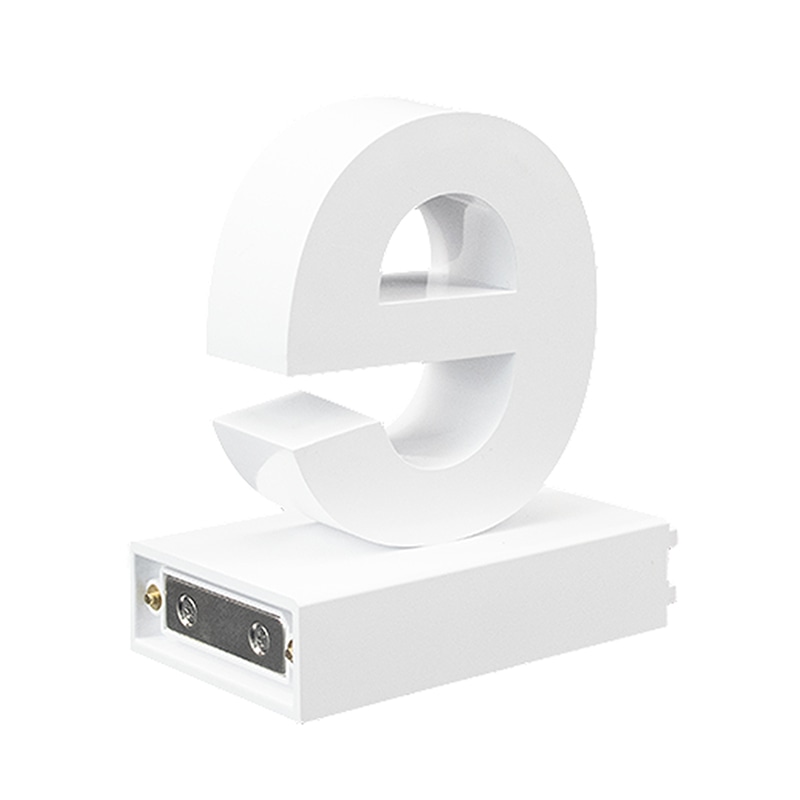 アクリサンデー LEDチャンネル文字 abcMIX マグネット式 H120mm 小文字 e 1個(ご注文単位1個)【直送品】