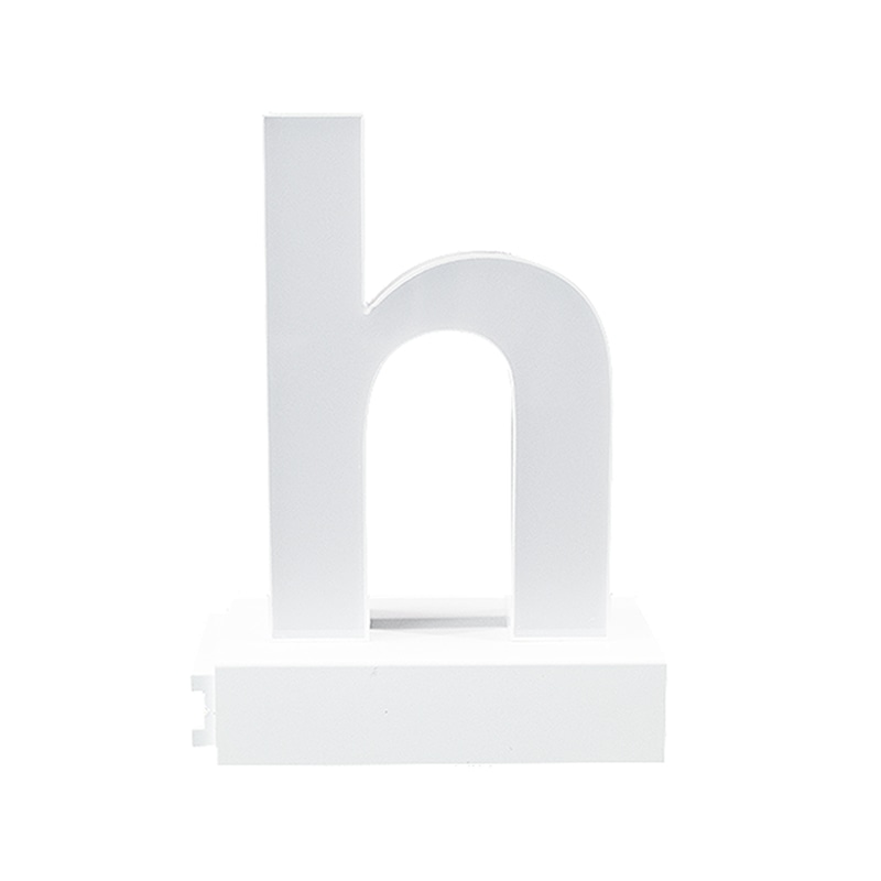 アクリサンデー LEDチャンネル文字 abcMIX マグネット式 H120mm 小文字 h 1個(ご注文単位1個)【直送品】