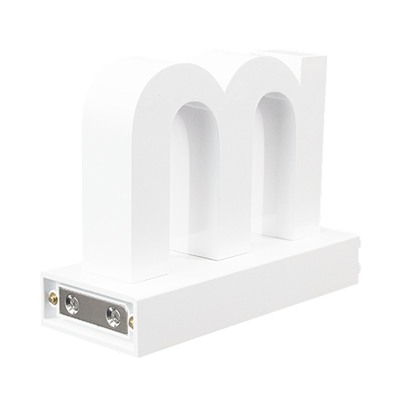 アクリサンデー LEDチャンネル文字 abcMIX マグネット式 H120mm 小文字 m 1個(ご注文単位1個)【直送品】