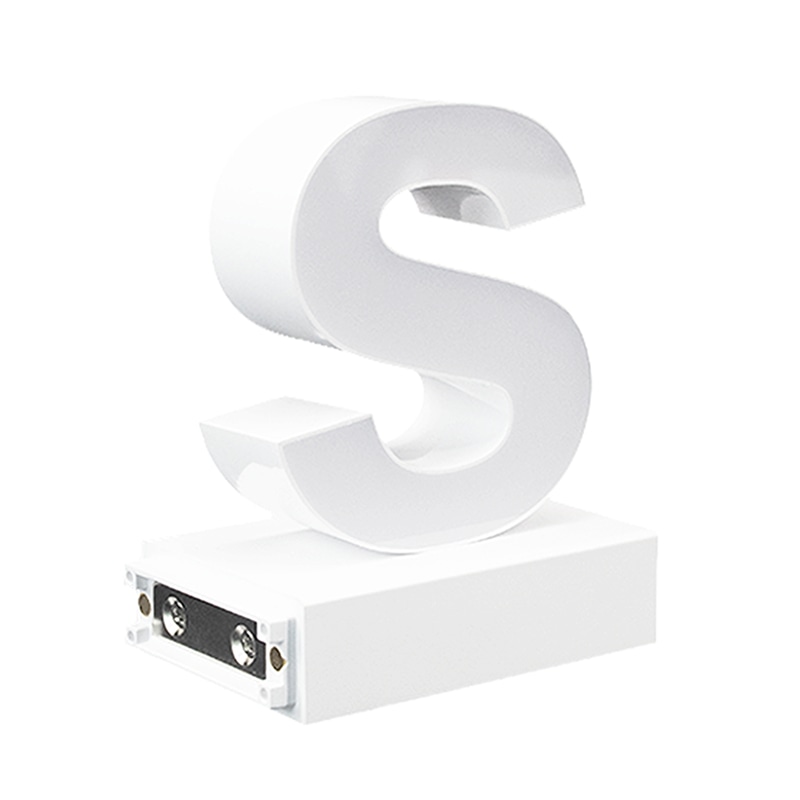 アクリサンデー LEDチャンネル文字 abcMIX マグネット式 H120mm 小文字 s 1個(ご注文単位1個)【直送品】