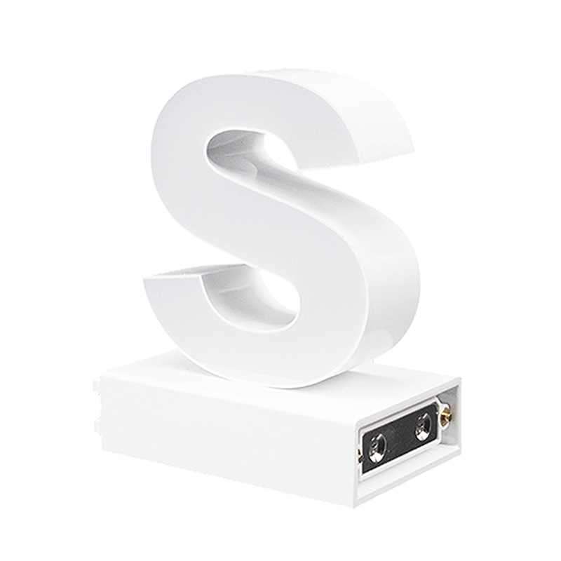 アクリサンデー LEDチャンネル文字 abcMIX マグネット式 H120mm 小文字 s 1個(ご注文単位1個)【直送品】