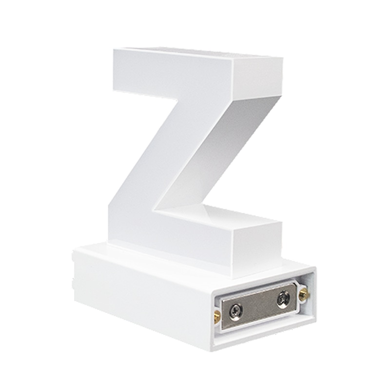 アクリサンデー LEDチャンネル文字 abcMIX マグネット式 H120mm 小文字 z 1個(ご注文単位1個)【直送品】