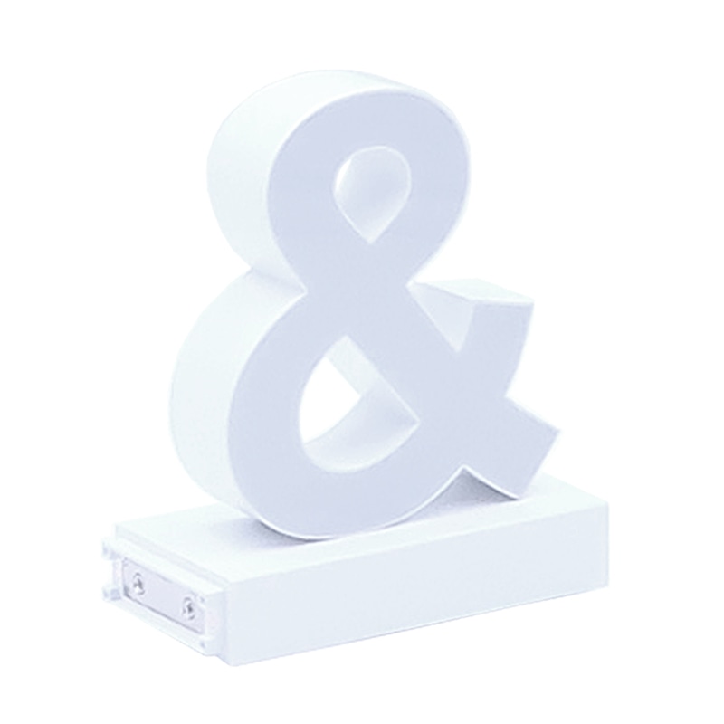 アクリサンデー LEDチャンネル文字 abcMIX マグネット式 H120mm 記号 & アンド 1個(ご注文単位1個)【直送品】