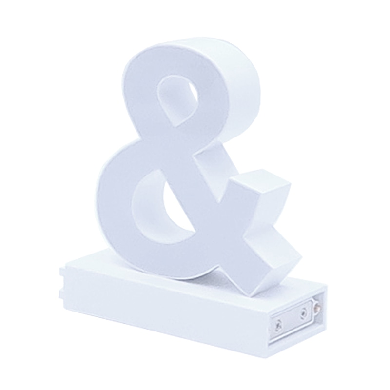 アクリサンデー LEDチャンネル文字 abcMIX マグネット式 H120mm 記号 & アンド 1個(ご注文単位1個)【直送品】