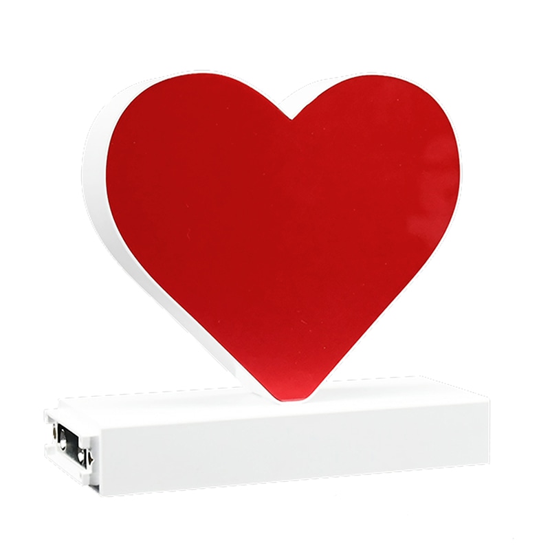 アクリサンデー LEDチャンネル文字 abcMIX マグネット式 H120mm 記号 ハート 1個(ご注文単位1個)【直送品】