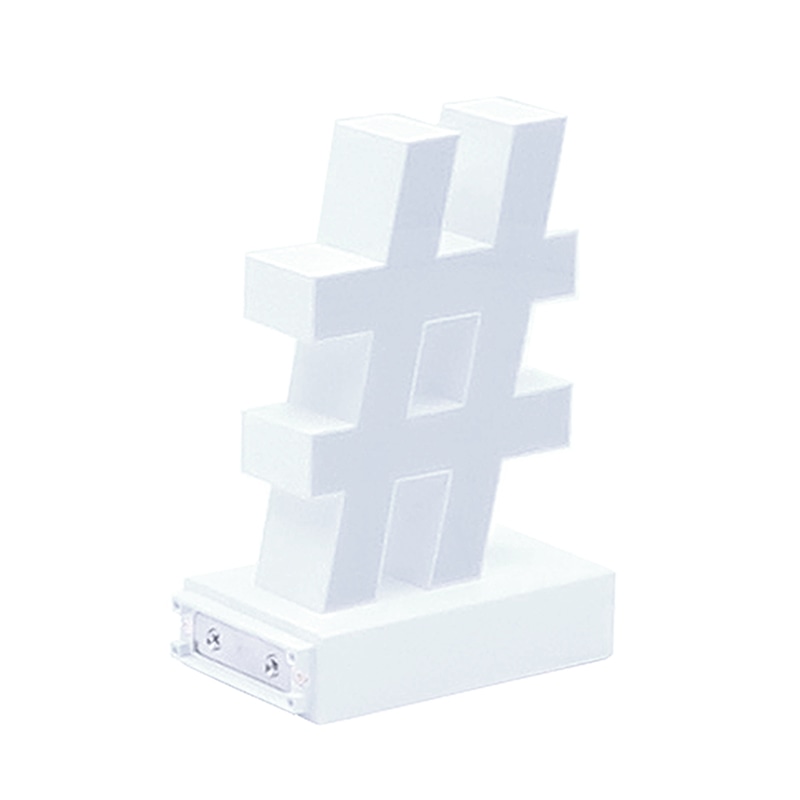 アクリサンデー LEDチャンネル文字 abcMIX マグネット式 H120mm 記号 # シャープ 1個(ご注文単位1個)【直送品】