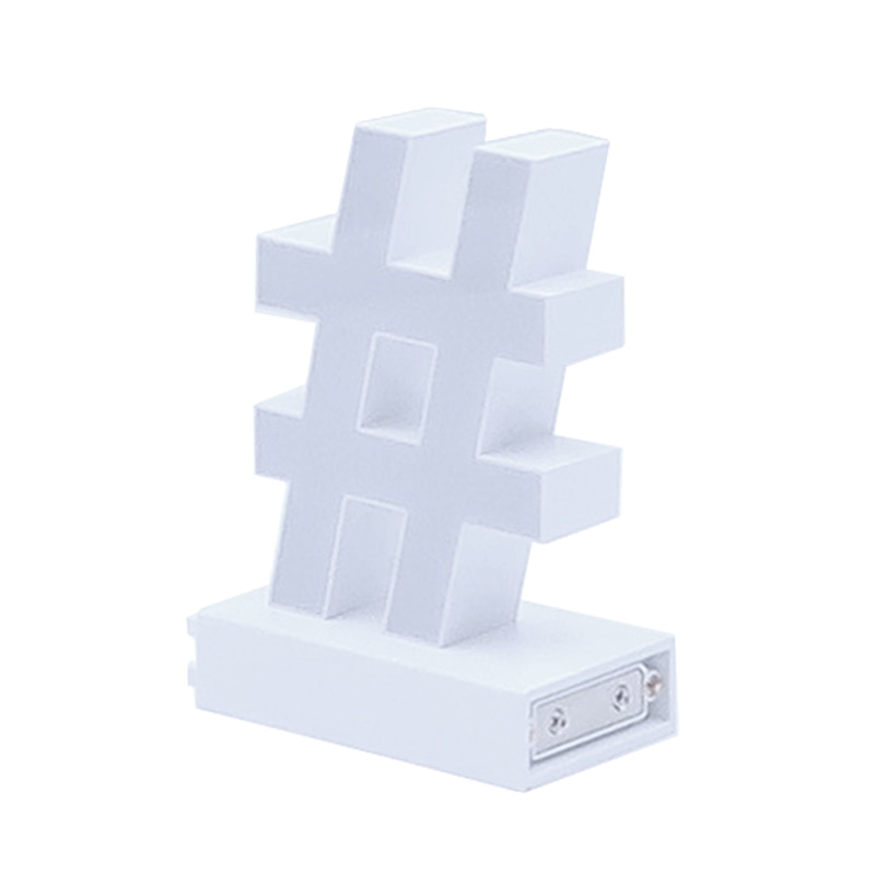 アクリサンデー LEDチャンネル文字 abcMIX マグネット式 H120mm 記号 # シャープ 1個(ご注文単位1個)【直送品】