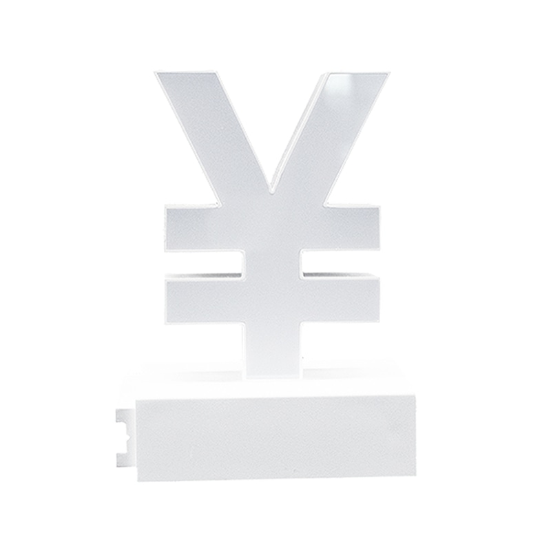 アクリサンデー LEDチャンネル文字 abcMIX マグネット式 H120mm 記号 ¥ 円マーク 1個(ご注文単位1個)【直送品】