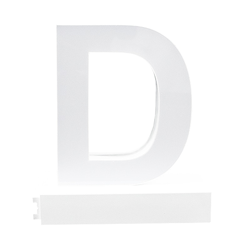 アクリサンデー LEDチャンネル文字 abcMIX マグネット式 H170mm 大文字 D 1個(ご注文単位1個)【直送品】