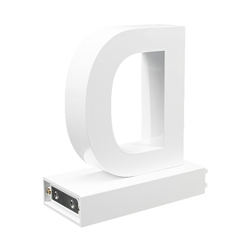 アクリサンデー LEDチャンネル文字 abcMIX マグネット式 H170mm 大文字 D 1個(ご注文単位1個)【直送品】