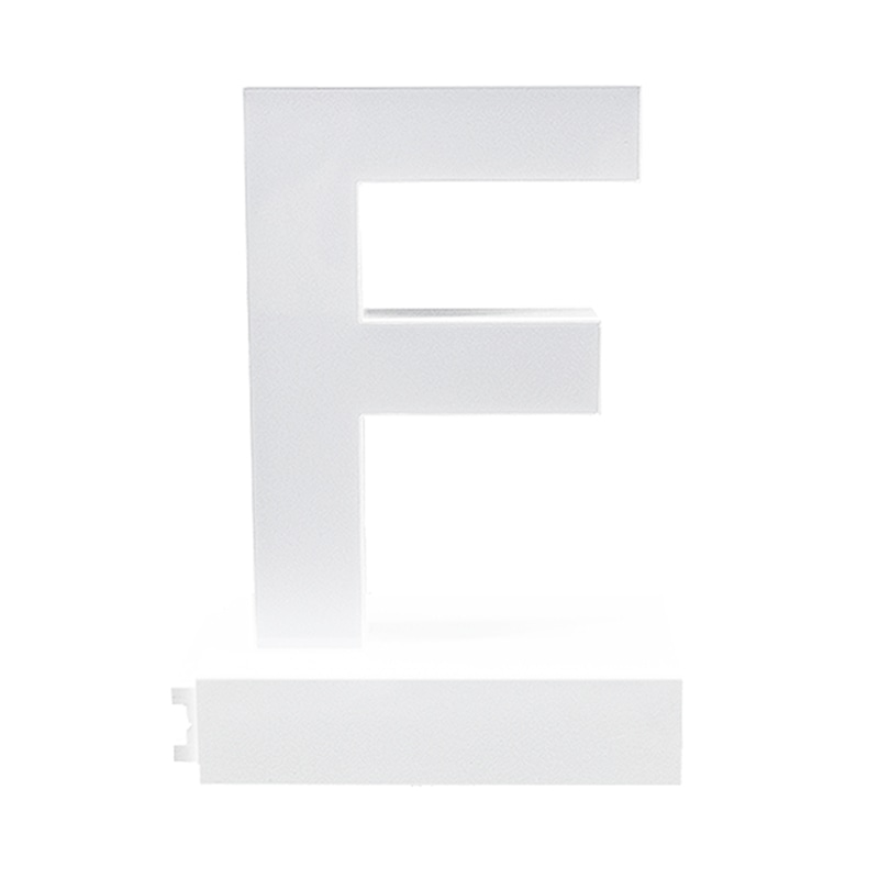 アクリサンデー LEDチャンネル文字 abcMIX マグネット式 H170mm 大文字 F 1個(ご注文単位1個)【直送品】