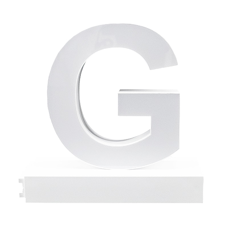 アクリサンデー LEDチャンネル文字 abcMIX マグネット式 H170mm 大文字 G 1個(ご注文単位1個)【直送品】
