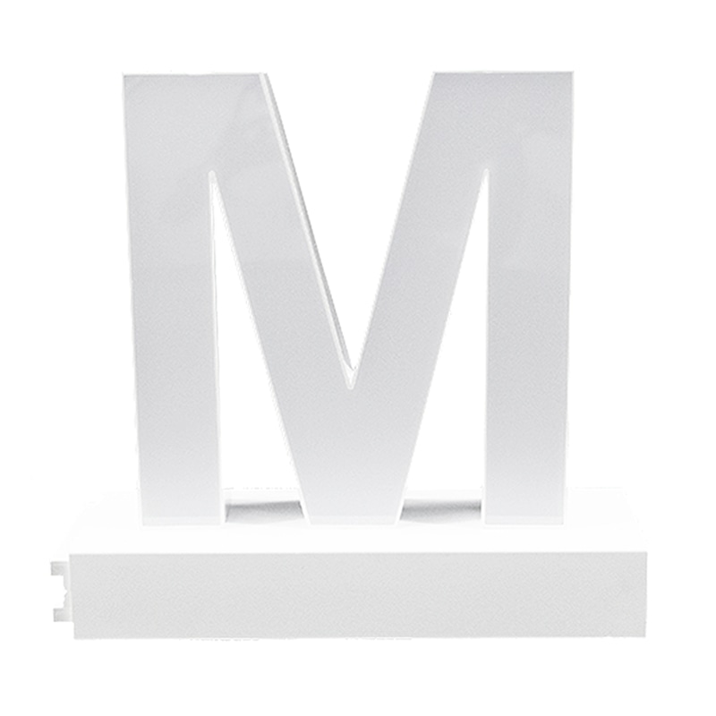 アクリサンデー LEDチャンネル文字 abcMIX マグネット式 H170mm 大文字 M 1個(ご注文単位1個)【直送品】