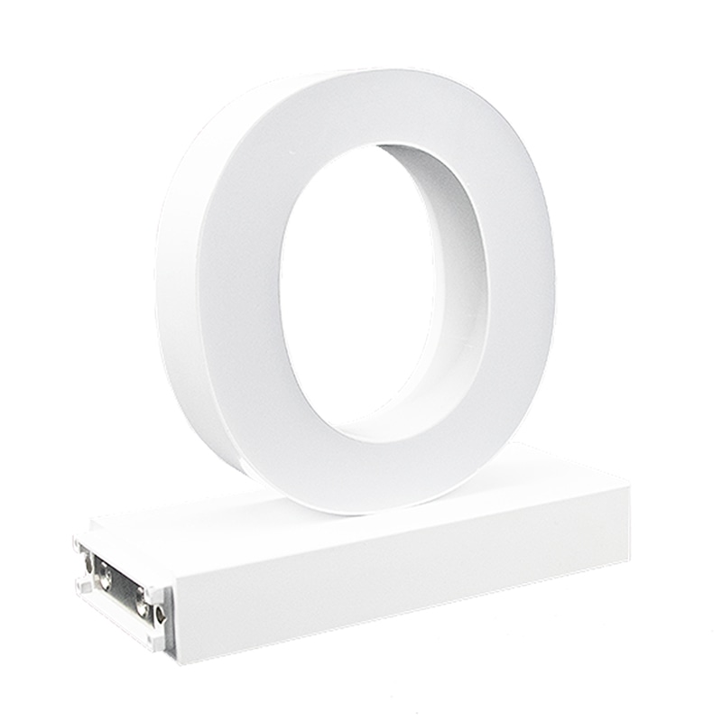 アクリサンデー LEDチャンネル文字 abcMIX マグネット式 H170mm 大文字 O 1個(ご注文単位1個)【直送品】