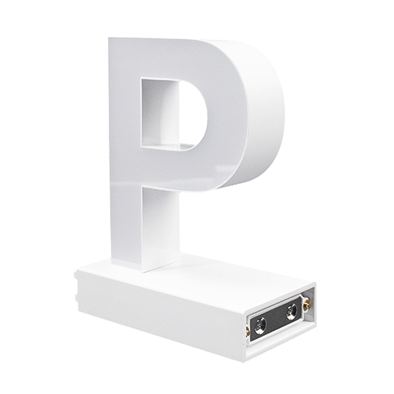 アクリサンデー LEDチャンネル文字 abcMIX マグネット式 H170mm 大文字 P 1個(ご注文単位1個)【直送品】