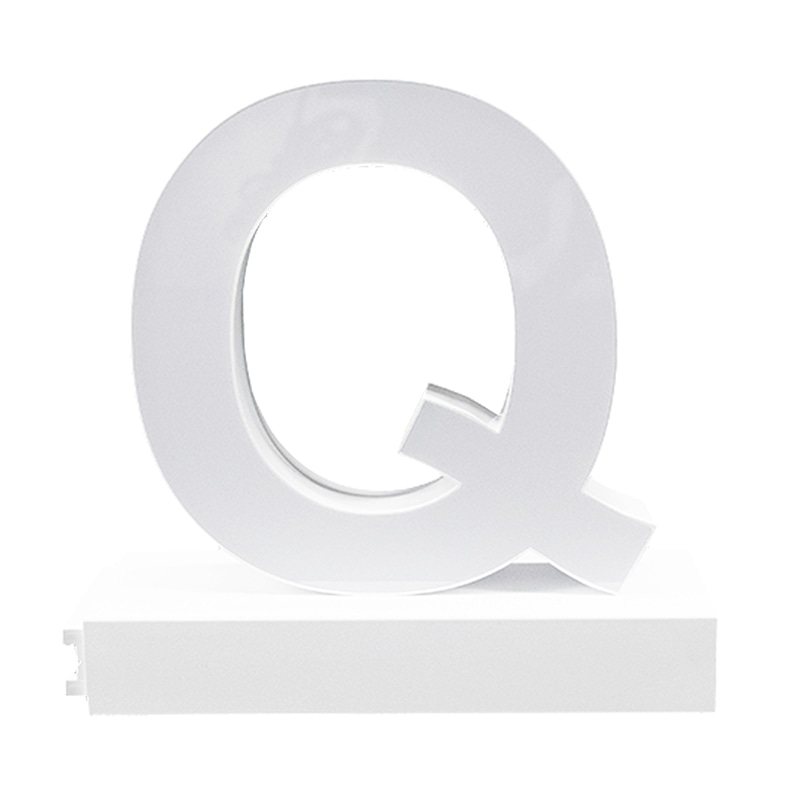 アクリサンデー LEDチャンネル文字 abcMIX マグネット式 H170mm 大文字 Q 1個(ご注文単位1個)【直送品】