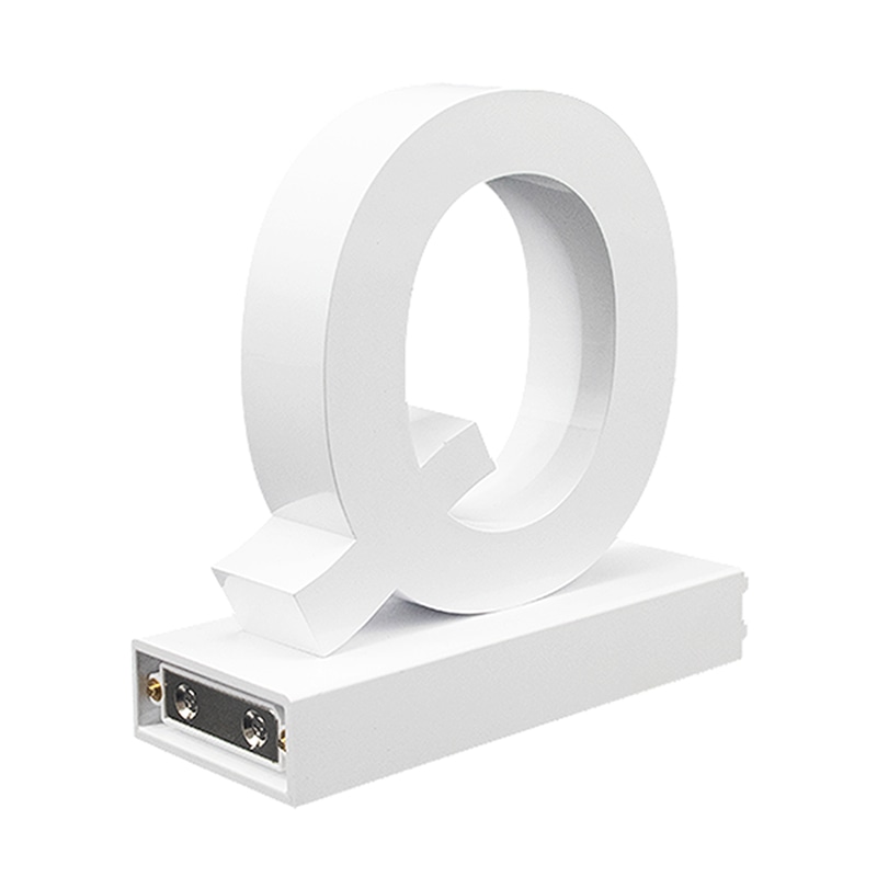 アクリサンデー LEDチャンネル文字 abcMIX マグネット式 H170mm 大文字 Q 1個(ご注文単位1個)【直送品】