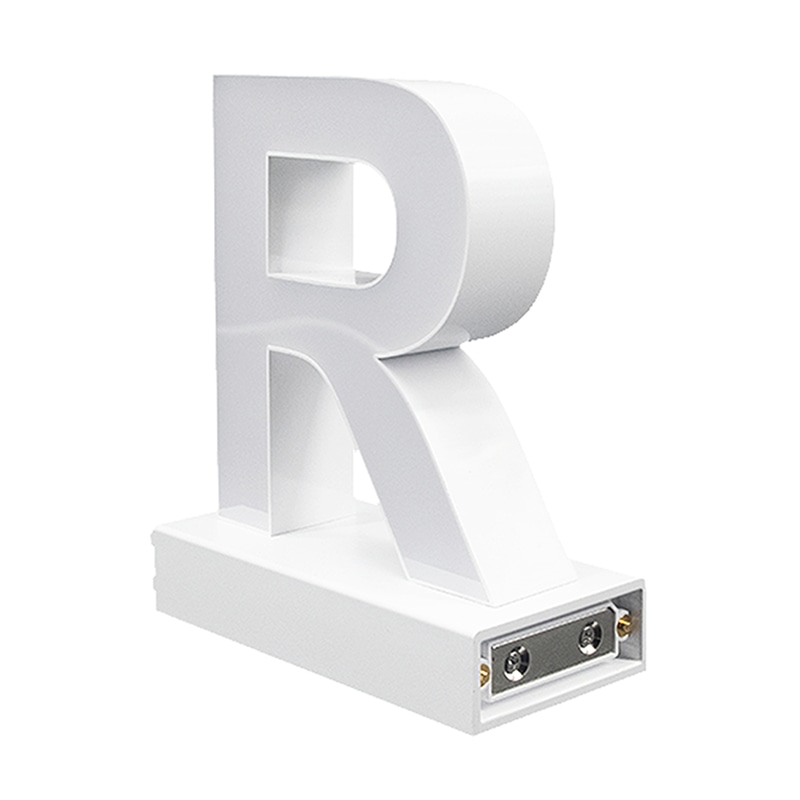 アクリサンデー LEDチャンネル文字 abcMIX マグネット式 H170mm 大文字 R 1個(ご注文単位1個)【直送品】
