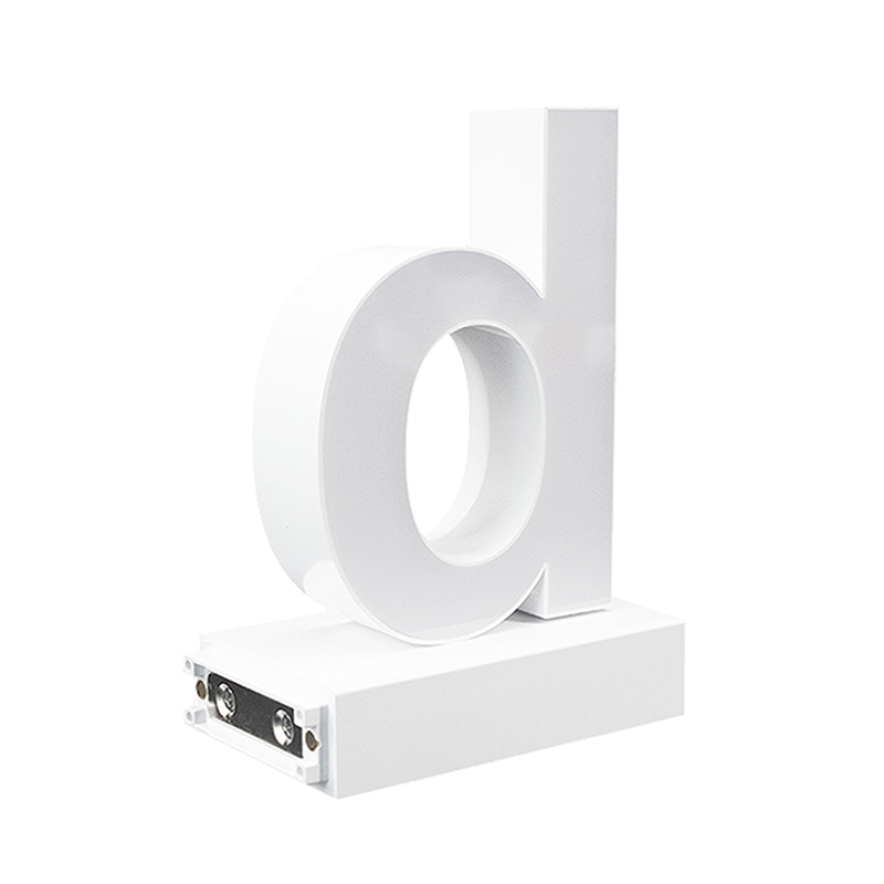 アクリサンデー LEDチャンネル文字 abcMIX マグネット式 H170mm 小文字 d 1個(ご注文単位1個)【直送品】