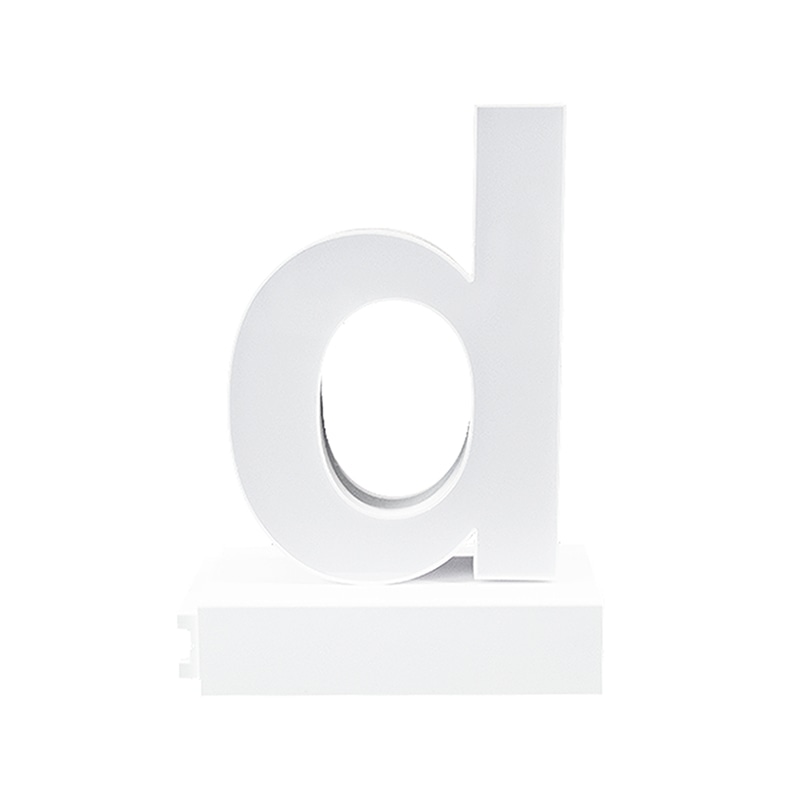 アクリサンデー LEDチャンネル文字 abcMIX マグネット式 H170mm 小文字 d 1個(ご注文単位1個)【直送品】